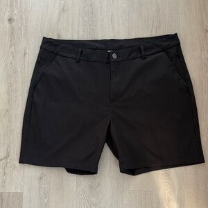 Men’s Black Performance Golf Shorts – Size Large / Waist 36– Stretch Tech Fabric